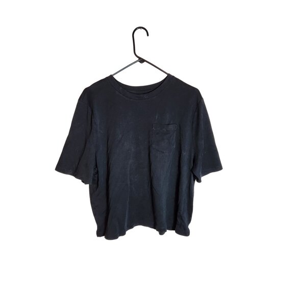 A New Day Black Pocket T-Shirt XX-Large 100% Cotton Casual - Picture 1 of 4
